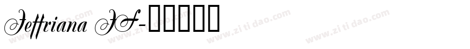 Jeffriana JF字体转换